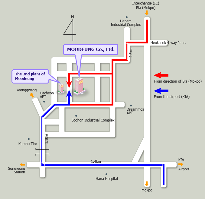 Location, 855 Sochon-dong, Gwangsan-gu Gwangju Metropolitan city  /  Tel : +82-62-941-9511  /  Fax: +82-62-941-9500